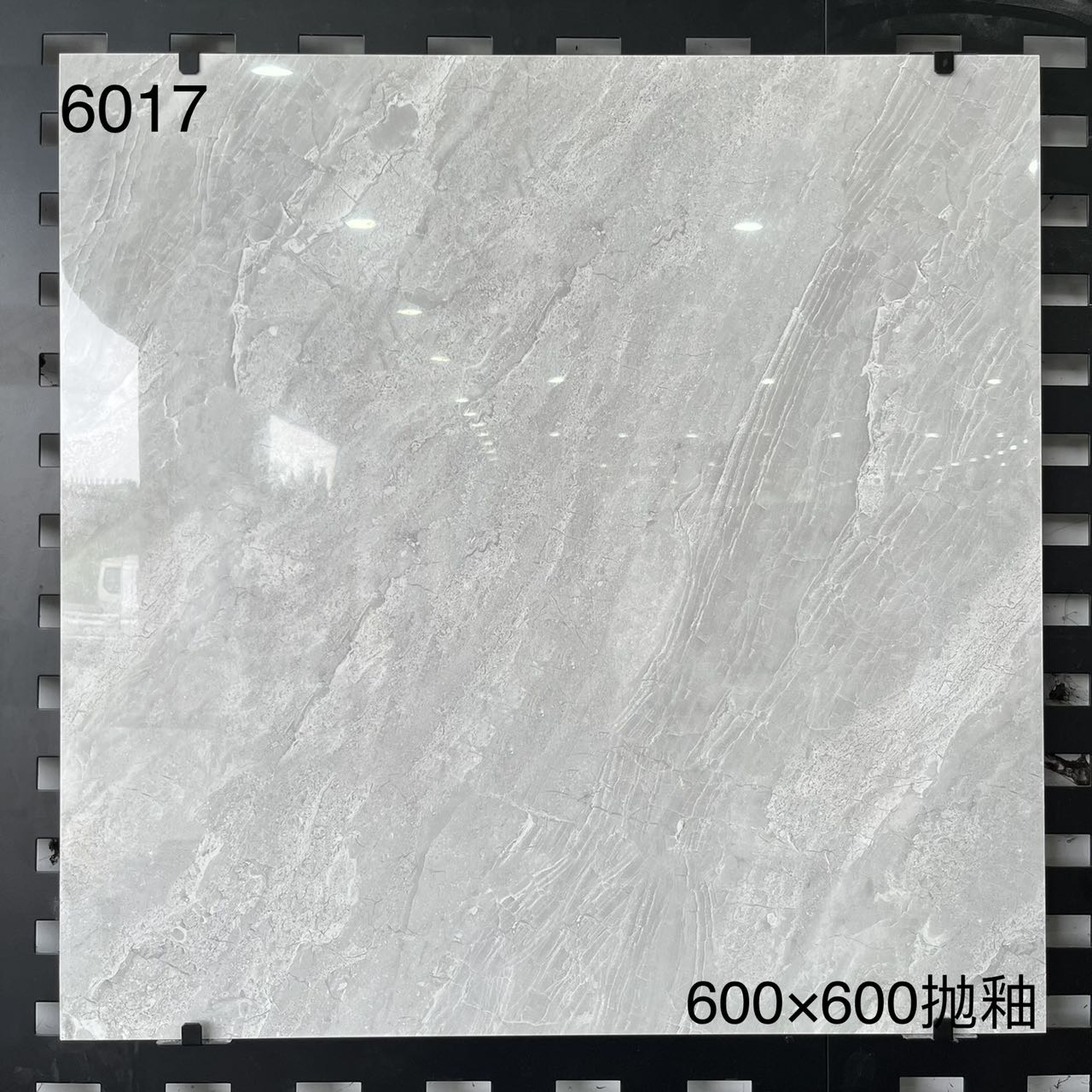 中國佛山瓷磚 China Foshan Marble Tiles Glossy 大理石瓷磚 連紋瓷磚 地磚 墻磚 釉面磚 亮光面 6017 60×60cm