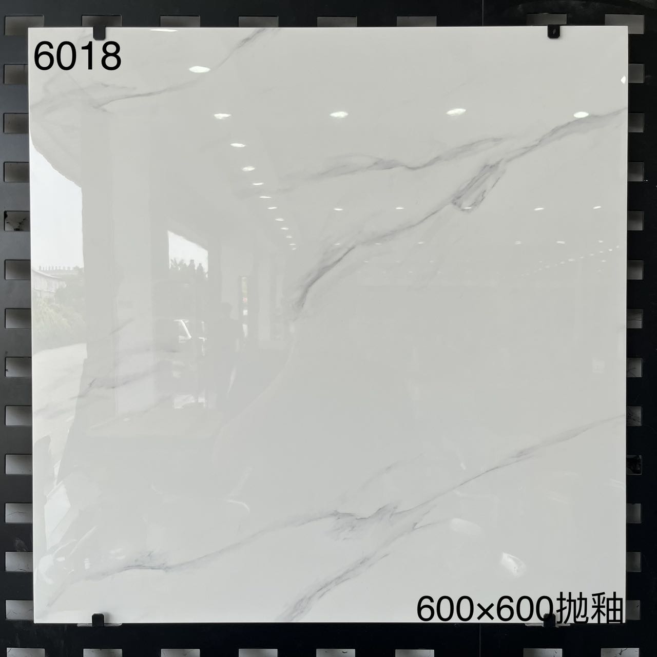 中國佛山瓷磚 China Foshan Marble Tiles Glossy 大理石瓷磚 連紋瓷磚 地磚 墻磚 釉面磚 亮光面 6018 60×60cm