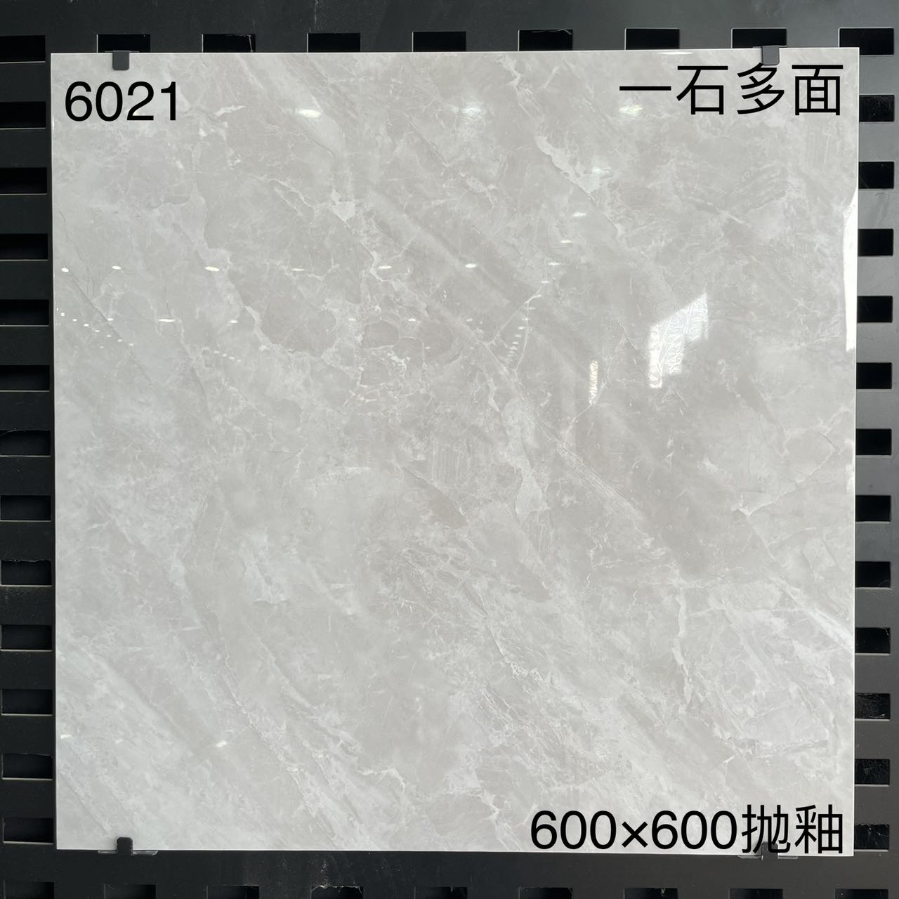 中國佛山瓷磚 China Foshan Marble Tiles Glossy 大理石瓷磚 連紋瓷磚 地磚 墻磚 釉面磚 亮光面 6021 60×60cm