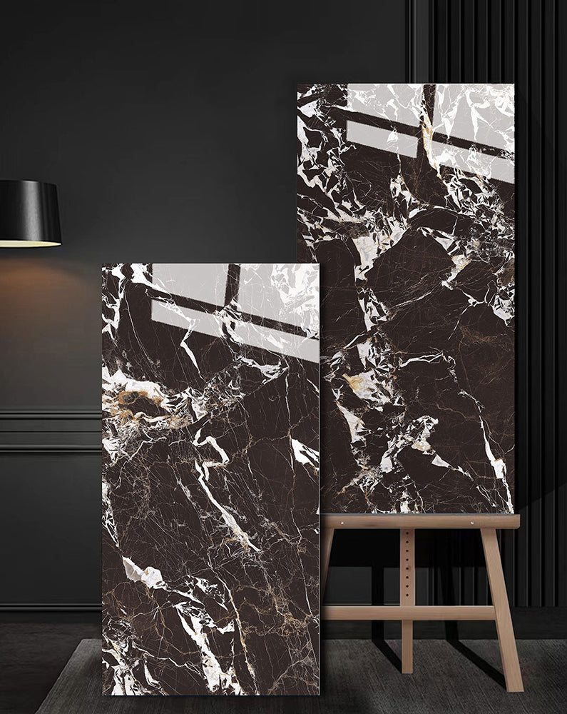 意大利設計瓷磚 Italian Design Tiles 奢石系列 75YS009莫妮卡 Luxury Marble tiles 亮光磚 Gloss Tiles 地磚 墻磚 Porcelain Tiles