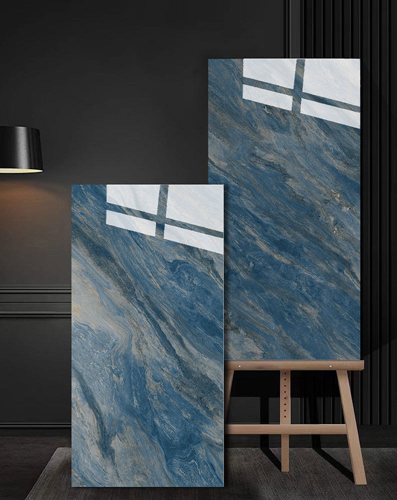 意大利設計瓷磚 Italian Design Tiles 奢石系列 75YS013梵高 Luxury Marble tiles 亮光磚 Gloss Tiles 地磚 墻磚 Porcelain Tiles