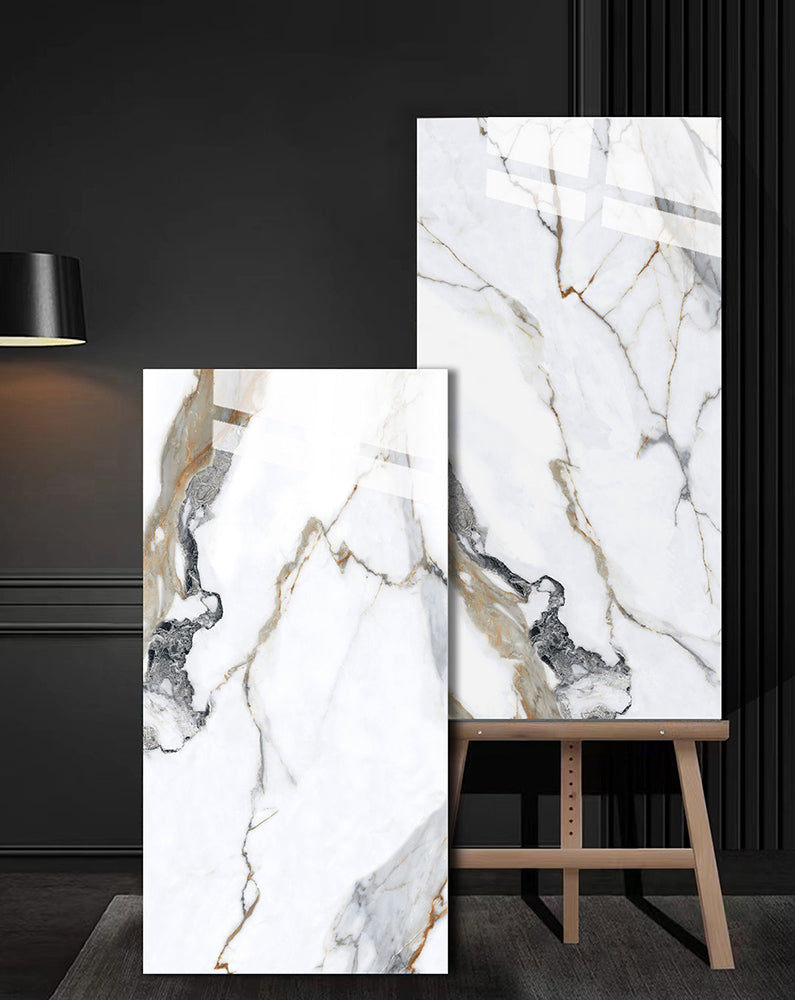 意大利設計瓷磚 Italian Design Tiles 奢石系列 75YS016雕刻魚肚金 Luxury Marble tiles 亮光磚 Gloss Tiles 地磚 墻磚 Porcelain Tiles