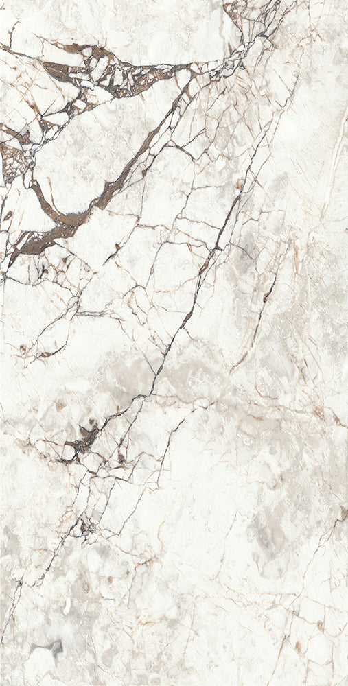 意大利設計瓷磚 Italian Design Tiles 奢石系列 75YS018冰河世紀白 Luxury Marble tiles 亮光磚 Gloss Tiles 地磚 墻磚 Porcelain Tiles