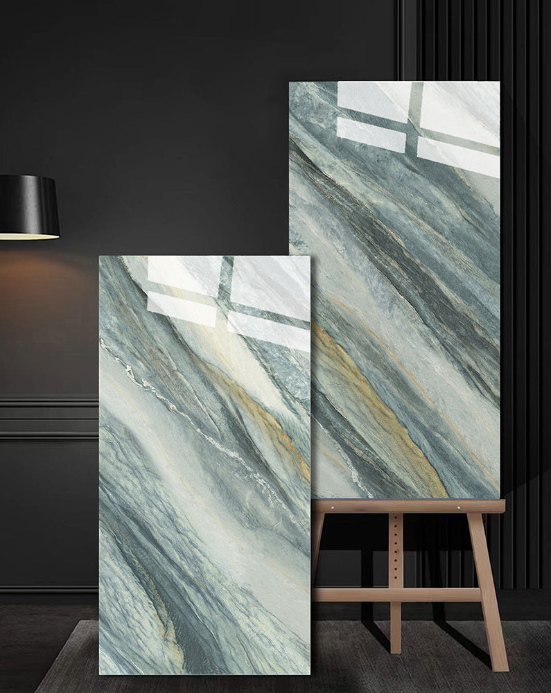 意大利設計瓷磚 Italian Design Tiles 奢石系列 75YS021翠谷幽蘭 Luxury Marble tiles 亮光磚 Gloss Tiles 地磚 墻磚 Porcelain Tiles