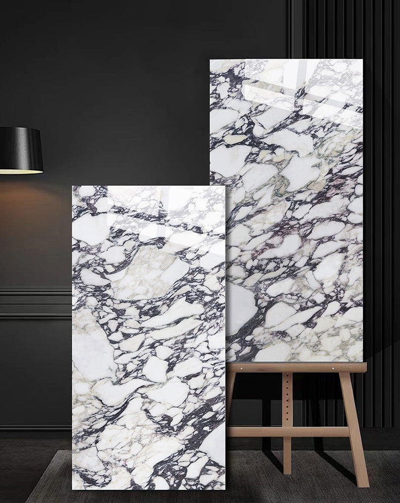 意大利設計瓷磚 Italian Design Tiles 奢石系列 75YS026寶格麗 Luxury Marble tiles 亮光磚 Gloss Tiles 地磚 墻磚 Porcelain Tiles