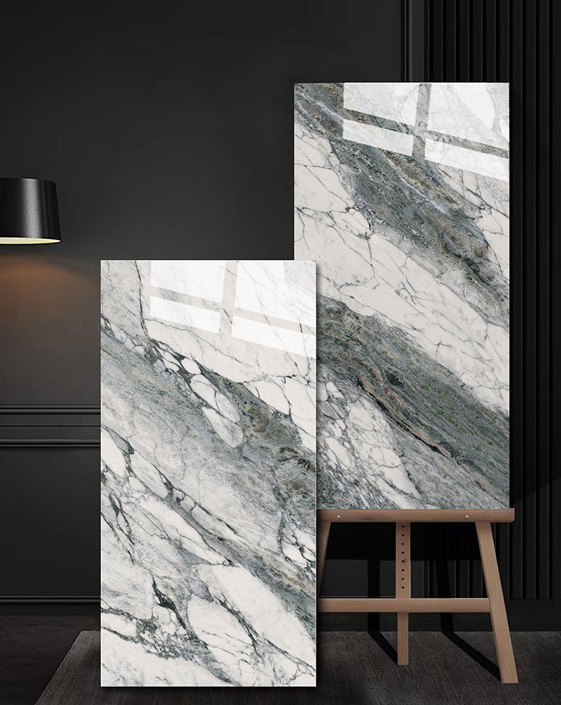 意大利設計瓷磚 Italian Design Tiles 奢石系列 75YS339皇家翡翠 Luxury Marble tiles 亮光磚 Gloss Tiles 地磚 墻磚 Porcelain Tiles