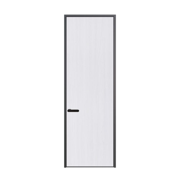 Modern Minimalist Door Flush Wall Aluminum and Wooden Frame EH-2235 拉普蘭榆木 跌級款 包框（黑/白/灰） 包鎖 外平內開 鋁木結構門 意式極簡門