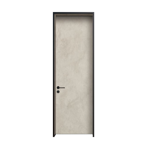 Modern Minimalist Door Flush Wall Aluminum and Wooden Frame EF-2211 鎢礦岩石 25極窄邊框款 Fireproof Board 包框（黑/白/灰） 包鎖 內平內開或外平內開 國標B1級防火門板 鋁木結構門 意式極簡門
