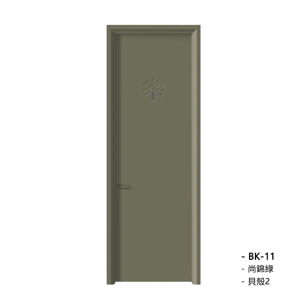 Solid Wood Doors with Painting Interior Doors Morden Style 實木焗漆門 房間門 BK-11 包門鎖 一體鎖 包門框 多色可選 貝殼系列 現代風格 莫蘭迪色系