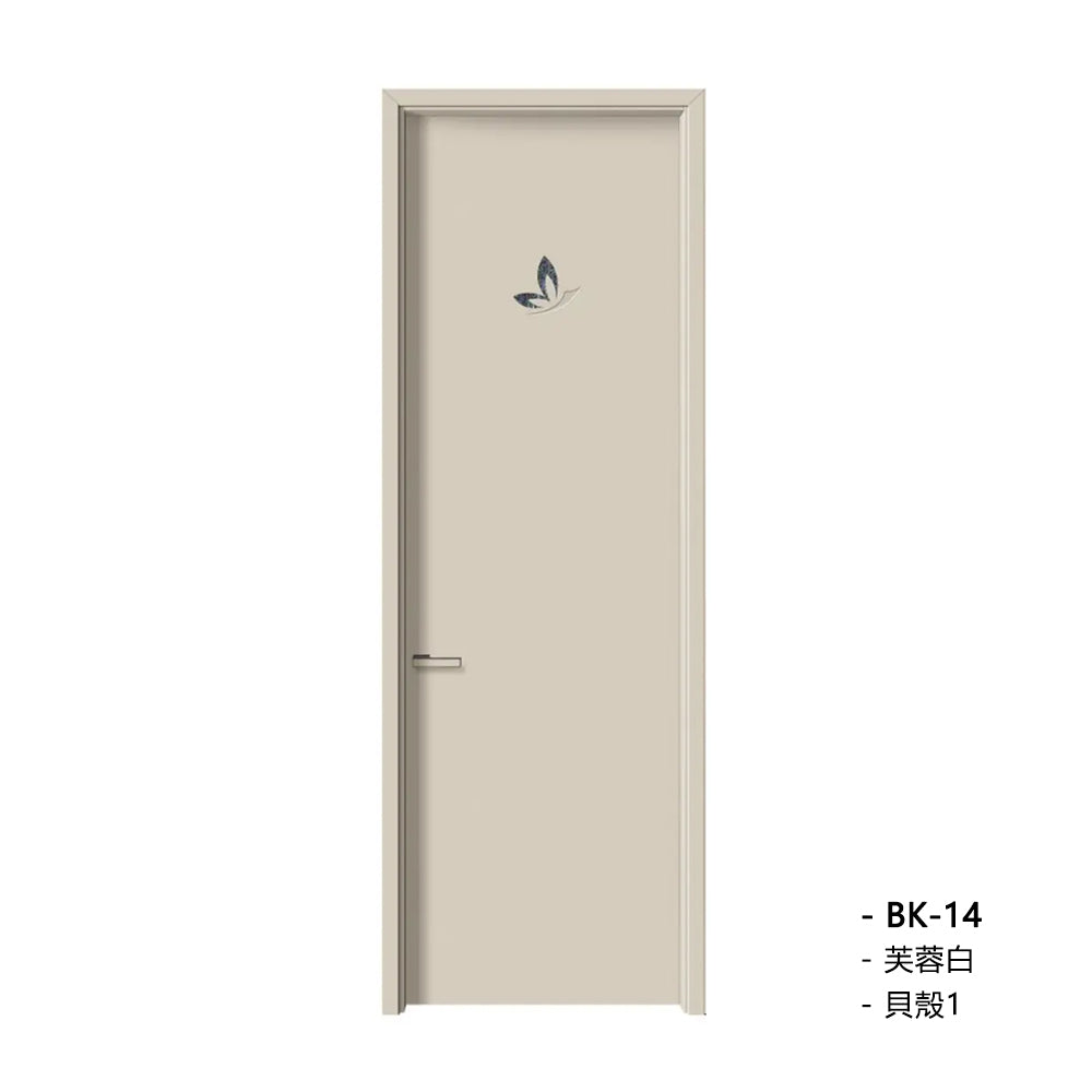 Solid Wood Doors with Painting Interior Doors Morden Style 實木焗漆門 房間門 BK-14 包門鎖 一體鎖 包門框 多色可選 貝殼系列 現代風格 莫蘭迪色系