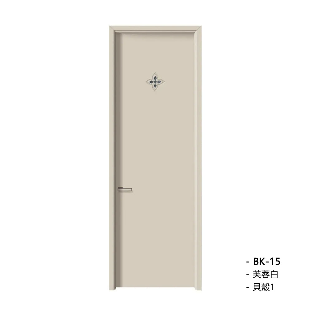 Solid Wood Doors with Painting Interior Doors Morden Style 實木焗漆門 房間門 BK-15 包門鎖 一體鎖 包門框 多色可選 貝殼系列 現代風格 莫蘭迪色系