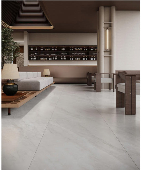 意大利設計磁磚 Italian Design Tiles 冰川灰 CX715T58 75×150cm 地磚 牆磚 柔光磚 Dry grain and throw 半拋幹粒工藝 Dumb and soft face 啞柔面