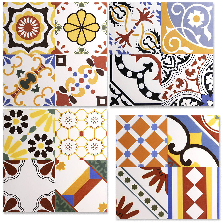 中國佛山瓷磚 China Foshan Tiles Encaustic Tiles 啞光地磚 牆磚F0100花磚 裝飾磚 混裝發貨 隨機圖案 30×30cm