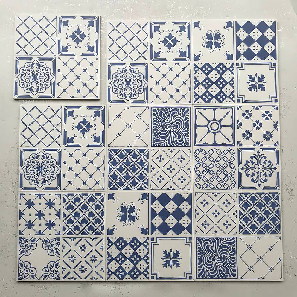 中國佛山瓷磚 China Foshan Tiles Encaustic Tiles 啞光地磚 牆磚F0103花磚 裝飾磚 混裝發貨 隨機圖案 30×30cm