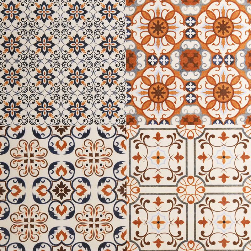 中國佛山瓷磚 China Foshan Tiles Encaustic Tiles 啞光地磚 牆磚F0112花磚 裝飾磚 混裝發貨 隨機圖案 30×30cm