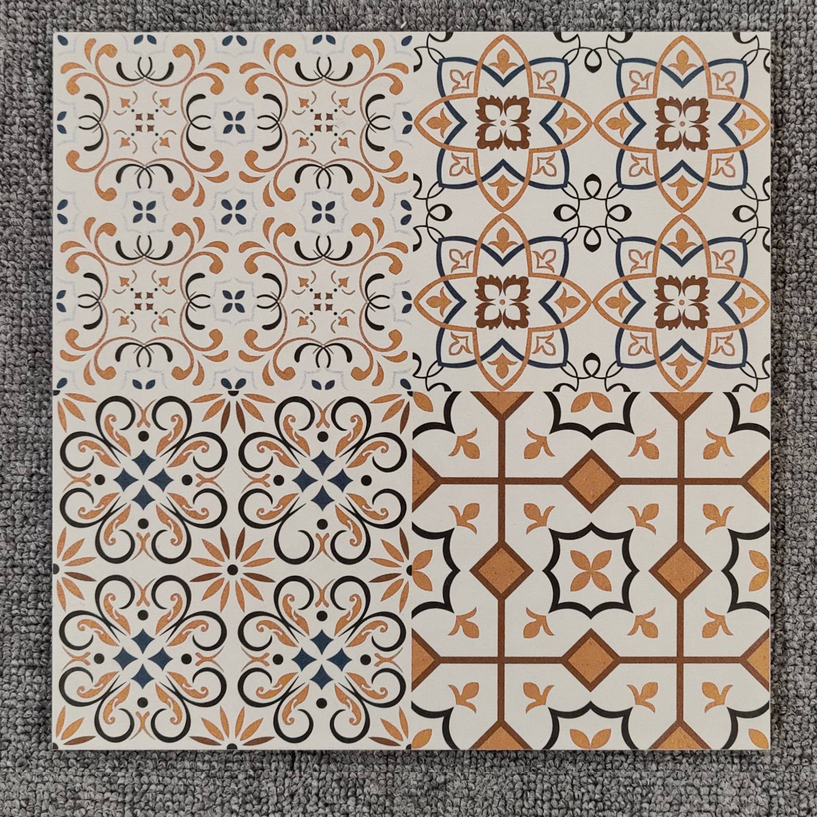 中國佛山瓷磚 China Foshan Tiles Encaustic Tiles 啞光地磚 牆磚F0112花磚 裝飾磚 混裝發貨 隨機圖案 30×30cm