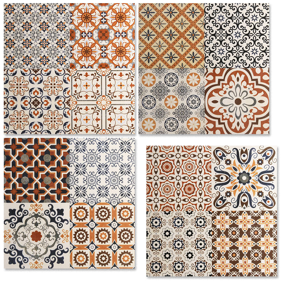 中國佛山瓷磚 China Foshan Tiles Encaustic Tiles 啞光地磚 牆磚F0112花磚 裝飾磚 混裝發貨 隨機圖案 30×30cm