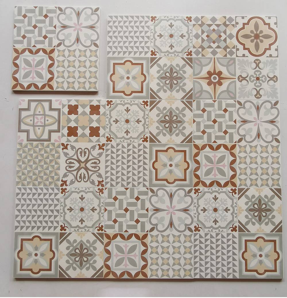 中國佛山瓷磚 China Foshan Tiles Encaustic Tiles 啞光地磚 牆磚F086花磚 裝飾磚 混裝發貨 隨機圖案 30×30cm