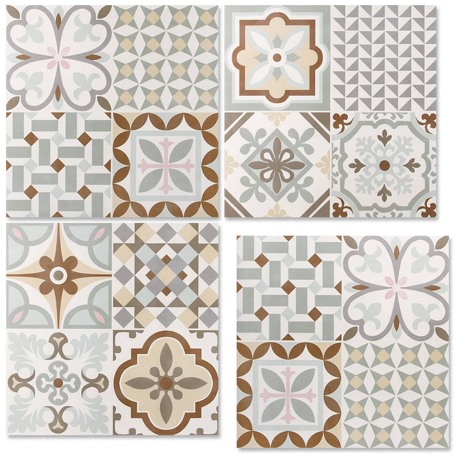 中國佛山瓷磚 China Foshan Tiles Encaustic Tiles 啞光地磚 牆磚F086花磚 裝飾磚 混裝發貨 隨機圖案 30×30cm