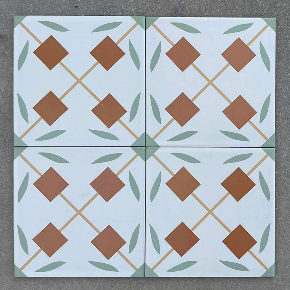 中國佛山瓷磚 China Foshan Tiles Encaustic Tiles 啞光地磚 牆磚F2137 F2153 F2154 F2156花磚 裝飾磚 混裝發貨 隨機圖案 20×20cm