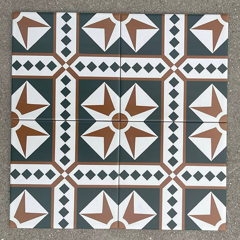 中國佛山瓷磚 China Foshan Tiles Encaustic Tiles 啞光地磚 牆磚F2137 F2153 F2154 F2156花磚 裝飾磚 混裝發貨 隨機圖案 20×20cm