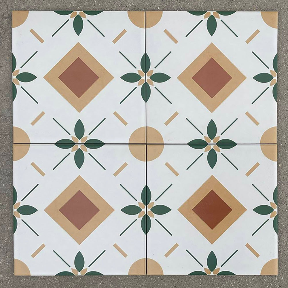 中國佛山瓷磚 China Foshan Tiles Encaustic Tiles 啞光地磚 牆磚F2137 F2153 F2154 F2156花磚 裝飾磚 混裝發貨 隨機圖案 20×20cm