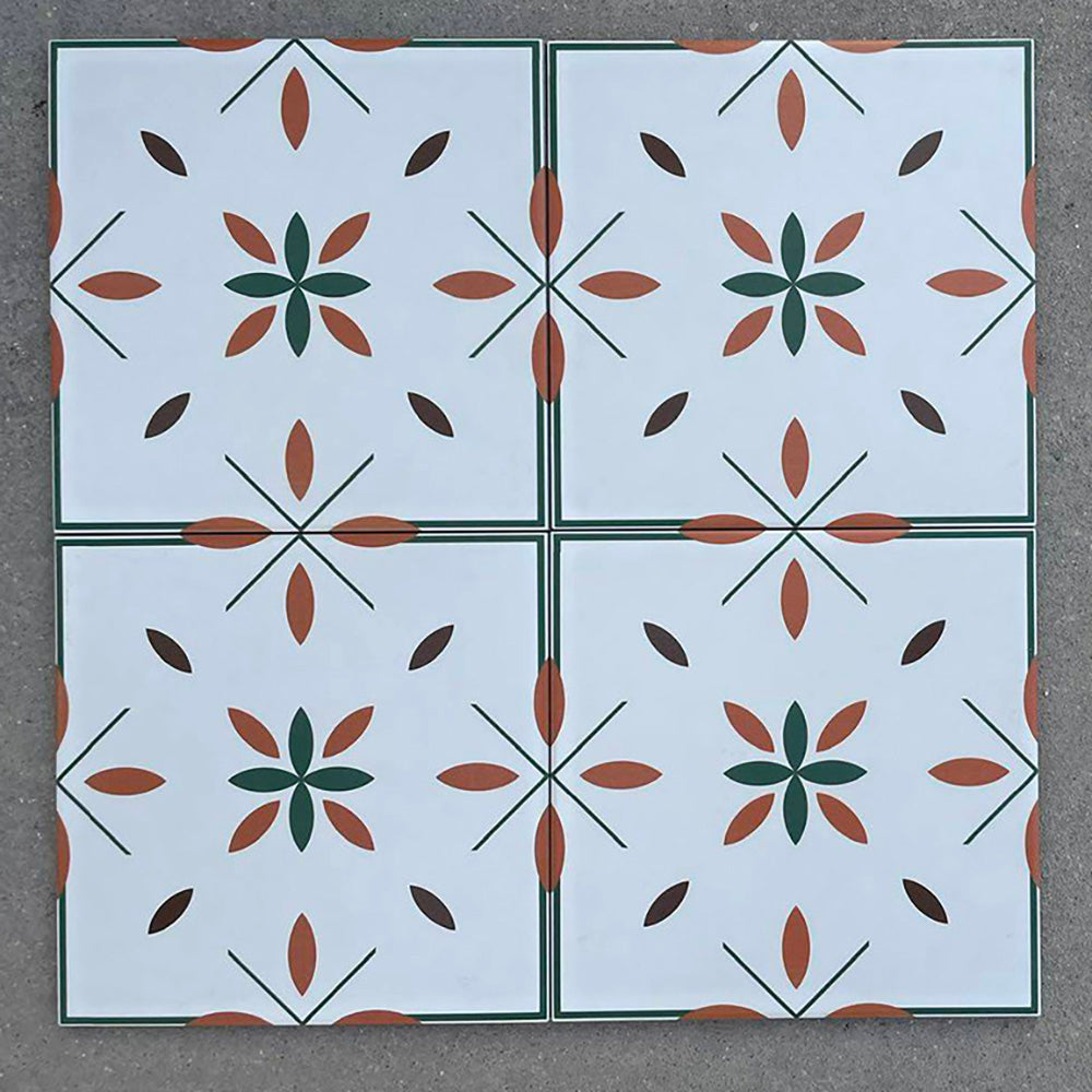 中國佛山瓷磚 China Foshan Tiles Encaustic Tiles 啞光地磚 牆磚F2137 F2153 F2154 F2156花磚 裝飾磚 混裝發貨 隨機圖案 20×20cm