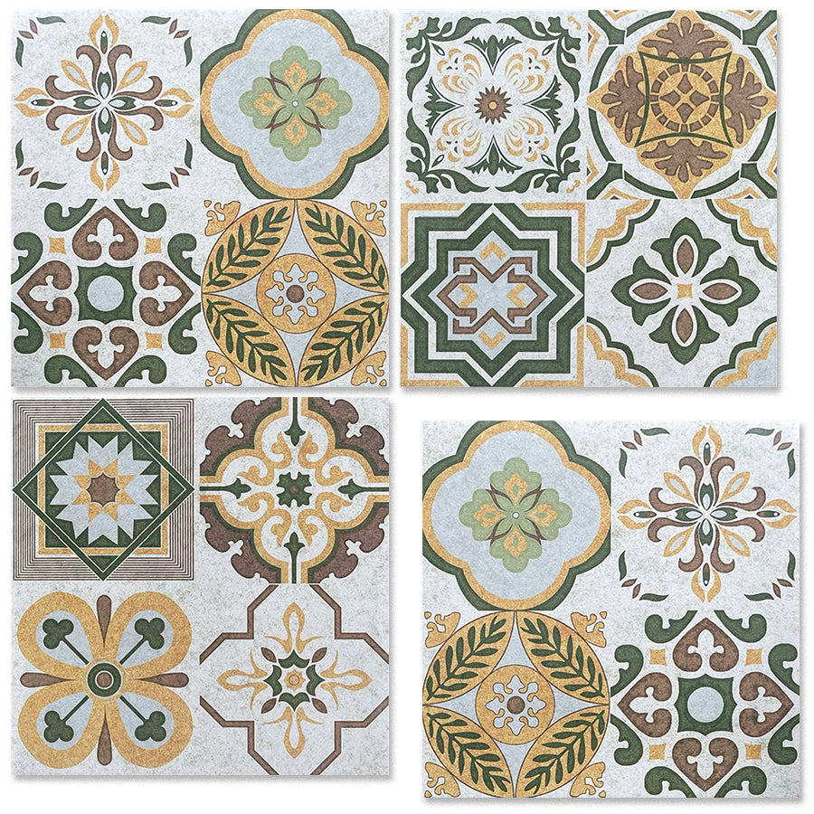 中國佛山瓷磚 China Foshan Tiles Encaustic Tiles 啞光地磚 牆磚F30028花磚 裝飾磚 混裝發貨 隨機圖案 30×30cm