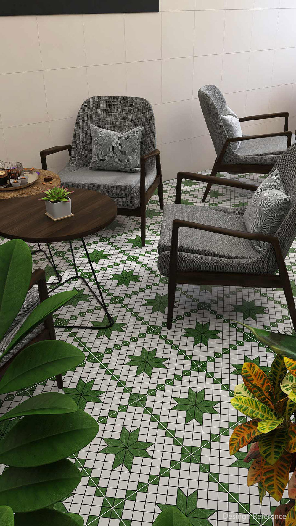 中國佛山瓷磚 China Foshan Tiles Encaustic Tiles 啞光地磚 牆磚F30541W F30542W F30543W F30544W花磚 裝飾磚 混裝發貨 隨機圖案 30×30cm