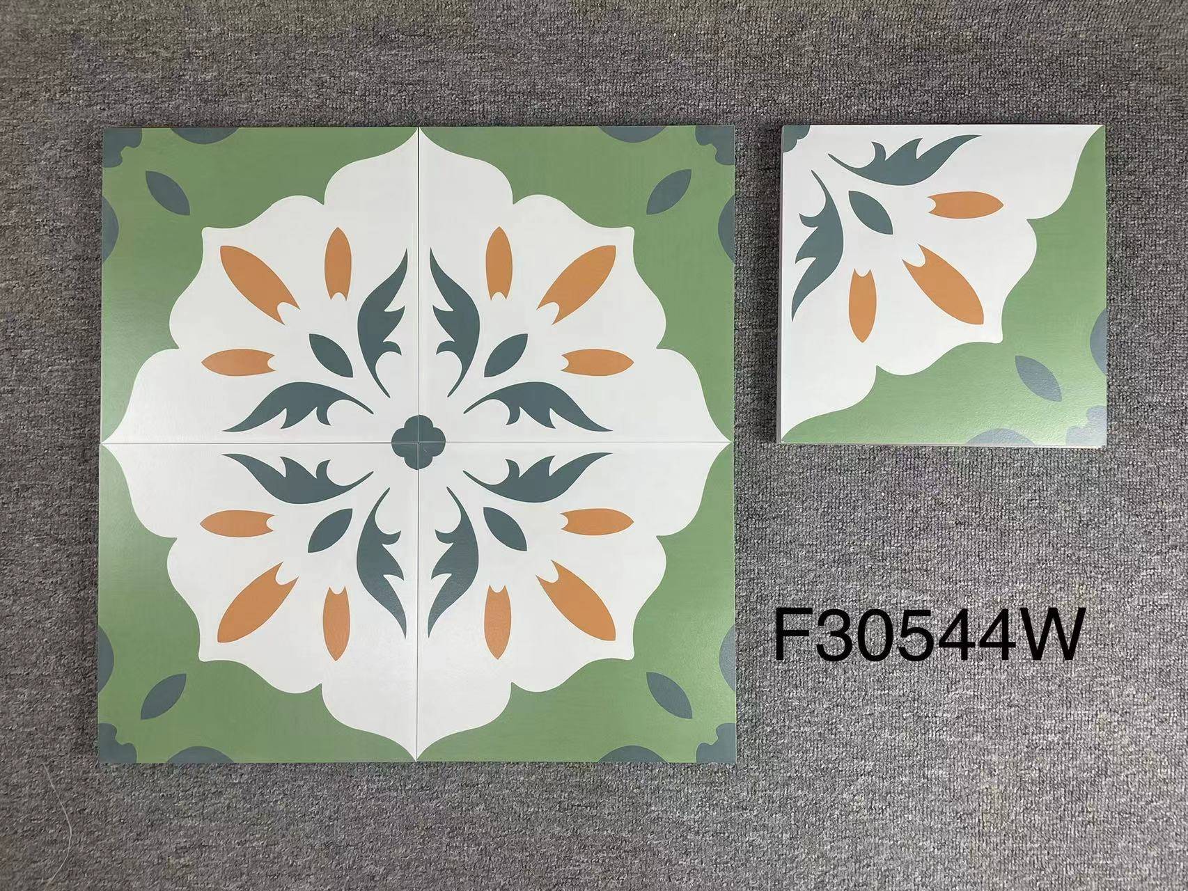 中國佛山瓷磚 China Foshan Tiles Encaustic Tiles 啞光地磚 牆磚F30541W F30542W F30543W F30544W花磚 裝飾磚 混裝發貨 隨機圖案 30×30cm