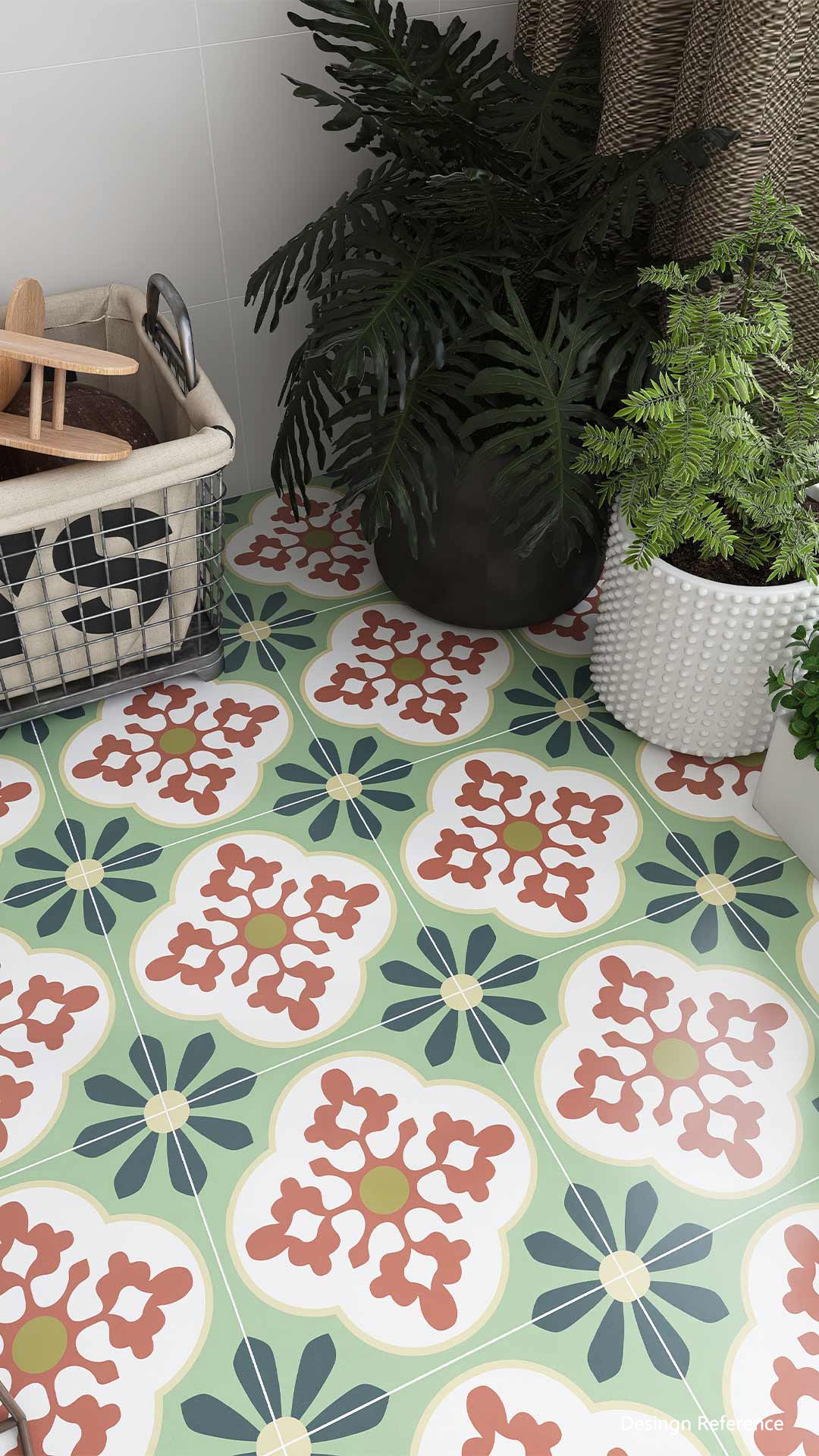 中國佛山瓷磚 China Foshan Tiles Encaustic Tiles 啞光地磚 牆磚F30571W F30573W F30574W F30575W花磚 裝飾磚 混裝發貨 隨機圖案 30×30cm