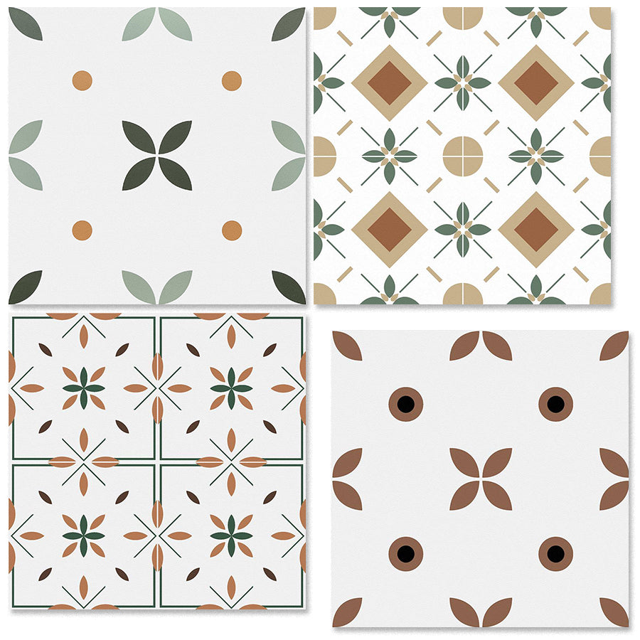 中國佛山瓷磚 China Foshan Tiles Encaustic Tiles 啞光地磚 牆磚F4025 F4040 F4041 F4084 F4085 花磚 裝飾磚 混裝發貨 隨機圖案 40×40cm