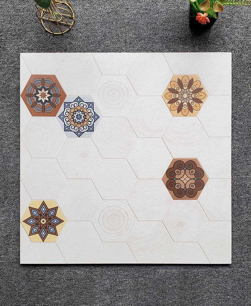 中國佛山瓷磚 China Foshan Tiles Encaustic Tiles 啞光地磚 牆磚 F6055 花磚 裝飾磚  60×60cm