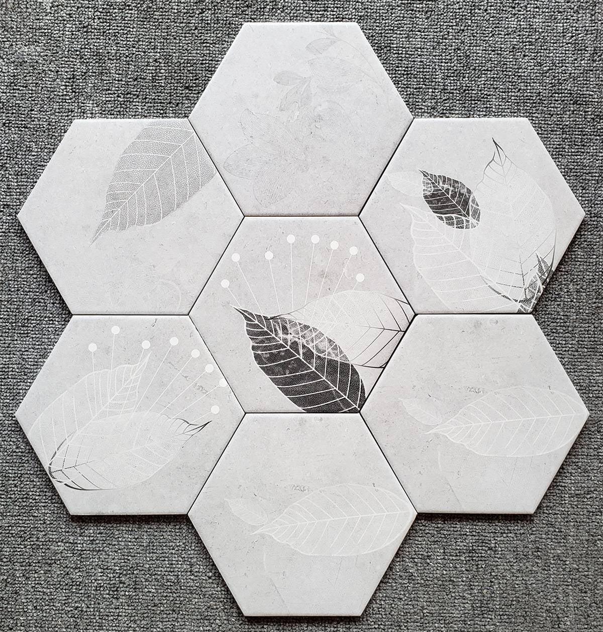 中國佛山瓷磚 China Foshan Tiles Encaustic Tiles 啞光地磚 牆磚 FL23047 FL23048 花磚 裝飾磚  20×23cm