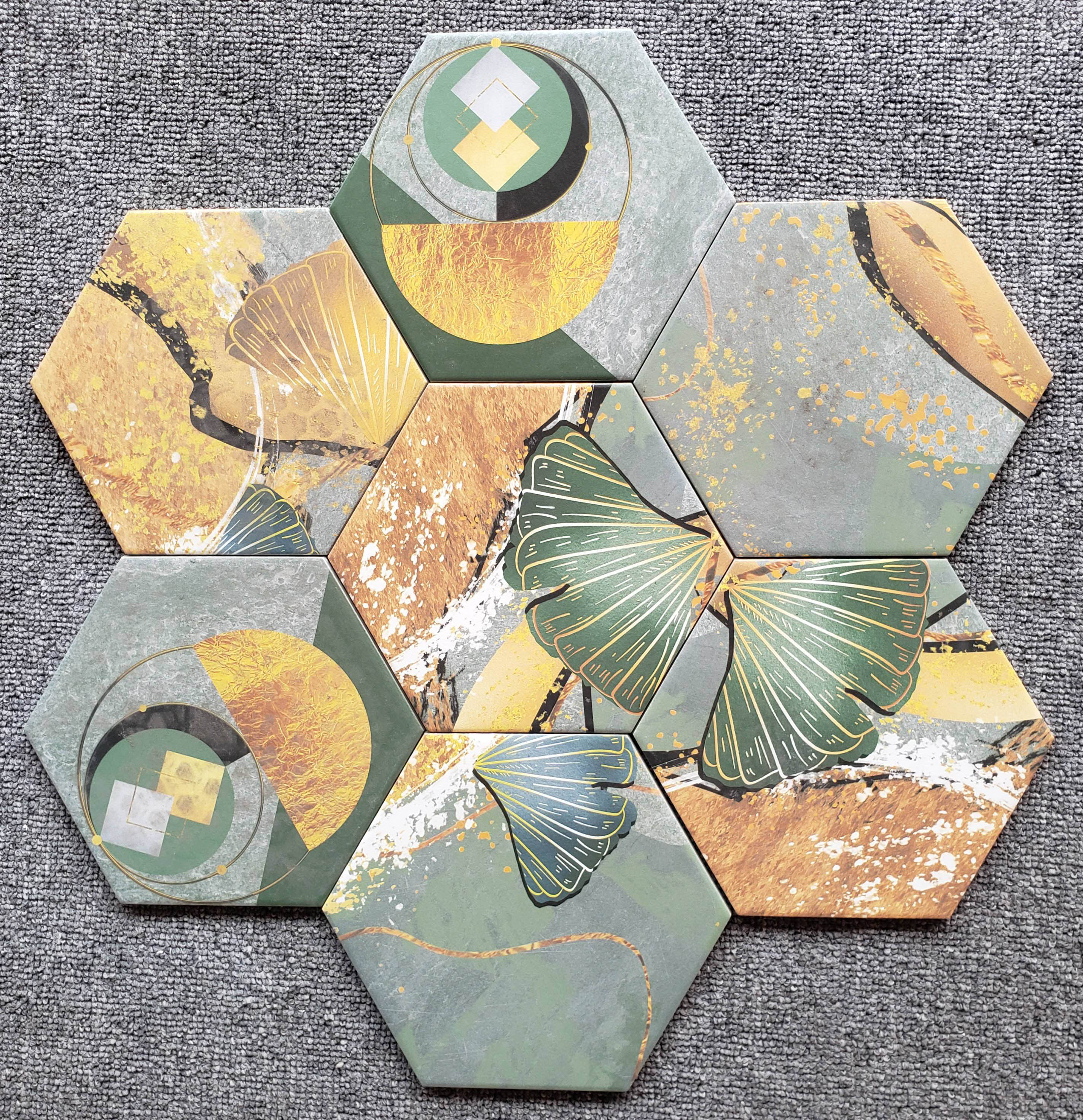 中國佛山瓷磚 China Foshan Tiles Encaustic Tiles 啞光地磚 牆磚 FL23052 花磚 裝飾磚  20×23cm