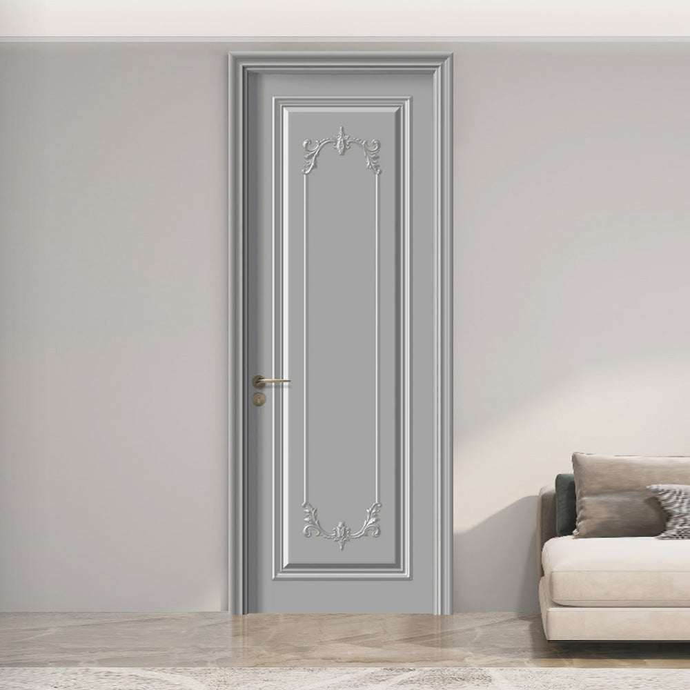 Solid Wood Doors with Painting Interior Doors Morden Style 實木焗漆門 房間門 FS-4504 法式扣線造型 包門鎖 一體鎖 包門框 多色可選 法式風格 莫蘭迪色系