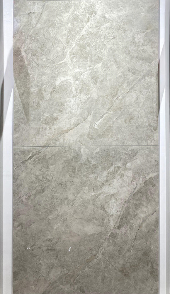 中國佛山瓷磚 China Foshan Marble Tiles Glossy 大理石瓷磚 連紋瓷磚 地磚 墻磚 釉面磚 亮光面 雲朵拉灰GT8606  80×80cm