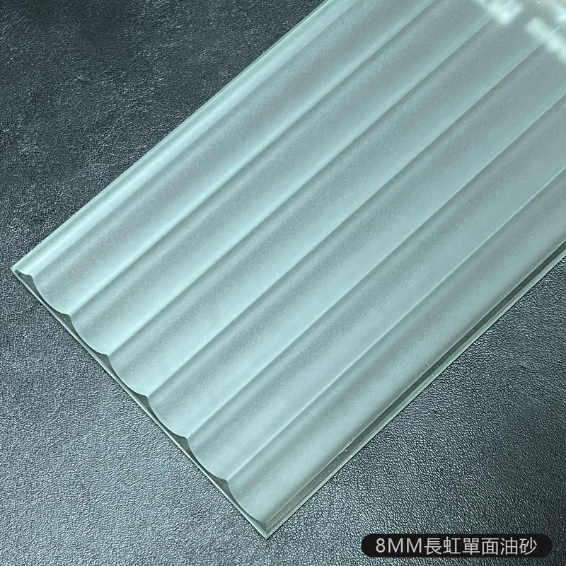 鋁門可選 長虹玻璃 長虹油砂玻璃 Reeded Glass Ultra-White Reeded Glass White Oil-Sand Glass