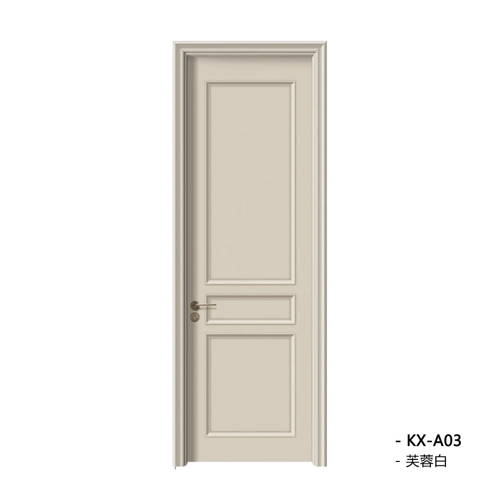 Solid Wood Doors with Painting Interior Doors Morden Style 實木焗漆門 房間門 KX-A03 包門鎖 一體鎖 包門框 多色可選 扣線工藝 現代風格 莫蘭迪色系