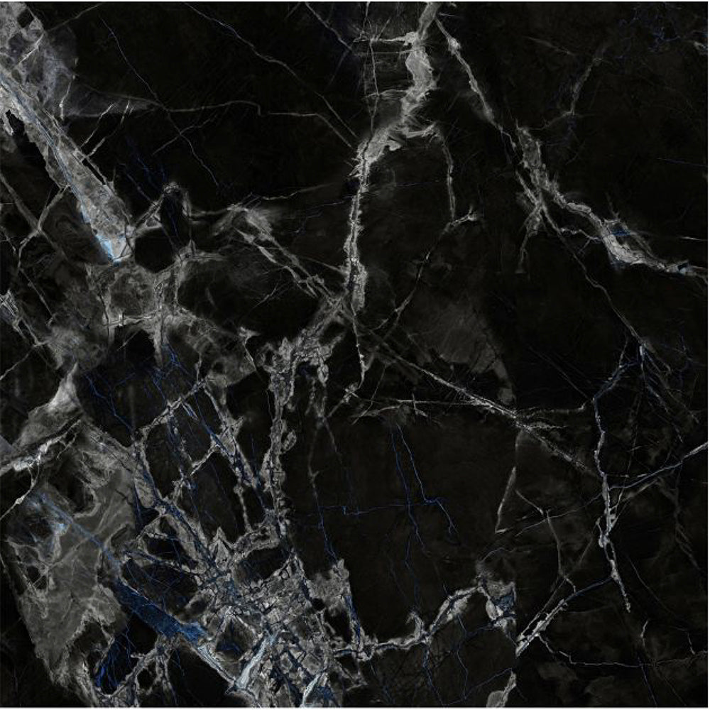 意大利設計瓷磚 Italian Design Tiles 奢石系列 LJ12G216 衛斯理黑 120x120cm  Luxury Marble tiles 亮光磚 Gloss Tiles 地磚 墻磚 Porcelain Tiles