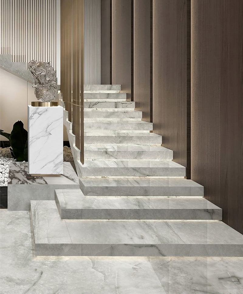 意大利設計瓷磚 Italian Design Tiles 奢石系列 LJ62G030 絲綢灰 60x120cm  Luxury Marble tiles 亮光磚 Gloss Tiles 地磚 墻磚 Porcelain Tiles