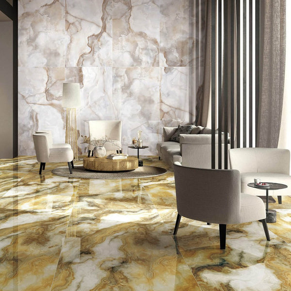 意大利設計瓷磚 Italian Design Tiles 奢石系列 LJ75G007 瑪瑙玉 75x150cm  Luxury Marble tiles 亮光磚 Gloss Tiles 地磚 墻磚 Porcelain Tiles