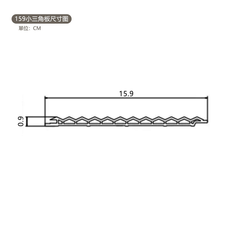 WPC SOLLID BOARD GREAT WALL BOARD  竹木纖維板  M159小三角板 15.9×300cm