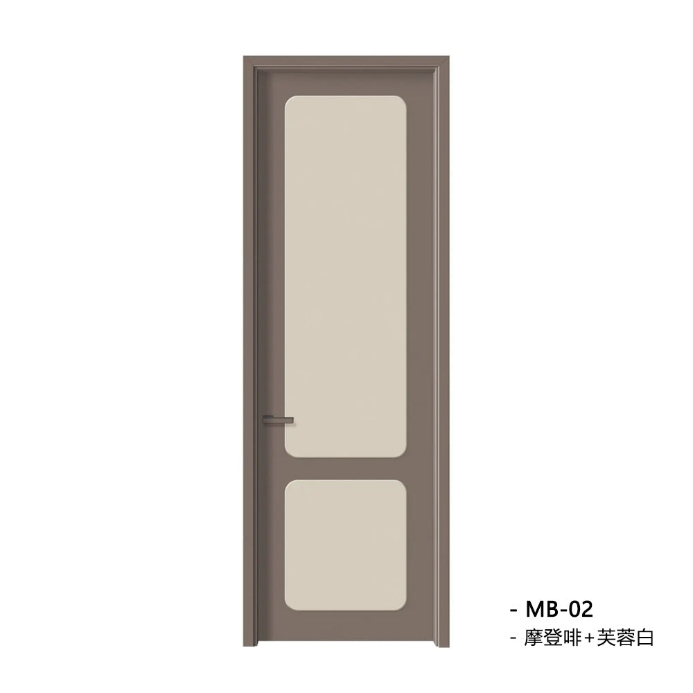 Solid Wood Doors with Painting Interior Doors Morden Style 實木焗漆門 房間門 MB-02 包門鎖 一體鎖 包門框 多色可選 麵包門系列 現代風格 莫蘭迪色系