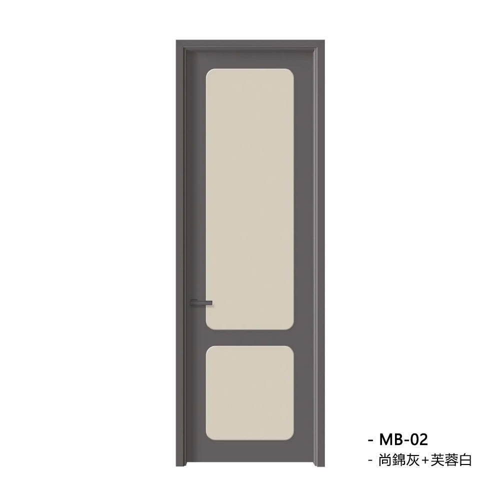 Solid Wood Doors with Painting Interior Doors Morden Style 實木焗漆門 房間門 MB-02 包門鎖 一體鎖 包門框 多色可選 麵包門系列 現代風格 莫蘭迪色系