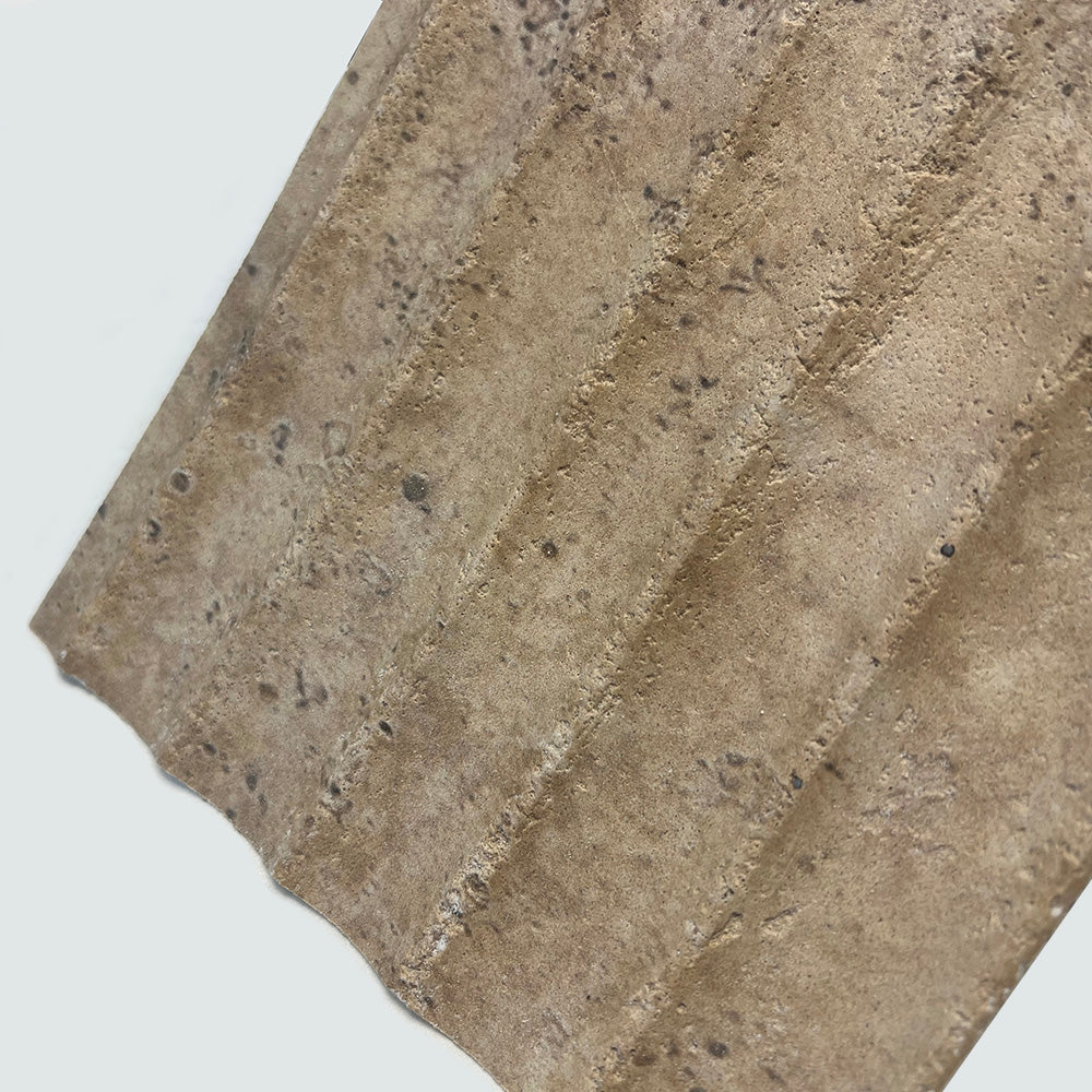 Flexible Stone 軟瓷 Veneer Sheet Interior and Exterior 柔性石材 真石質感 防水防潮 室內戶外可用 雲砂羅馬柱278x60cm棕黃色 MF00106122