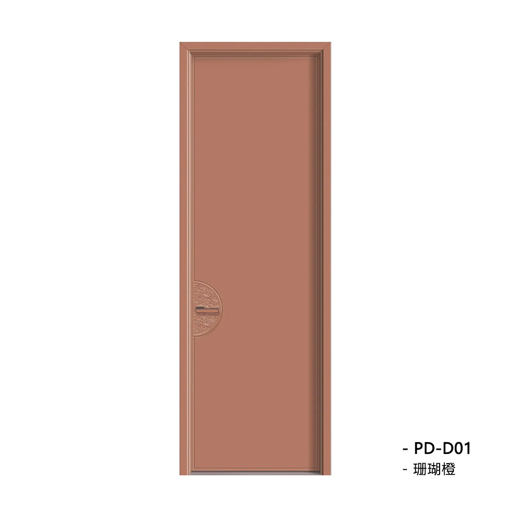 Solid Wood Doors with Painting Interior Doors Morden Style 實木焗漆門 房間門 PD-D01 包門鎖 一體鎖 包門框 多色可選 平雕工藝 現代風格 莫蘭迪色系