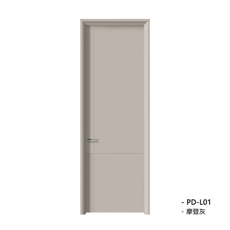 Solid Wood Doors with Painting Interior Doors Morden Style 實木焗漆門 房間門 PD-L01 包門鎖 一體鎖 包門框 多色可選 現代風格 平雕工藝 莫蘭迪色系