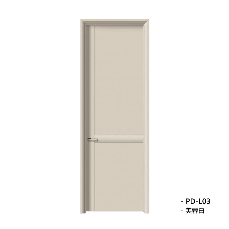 Solid Wood Doors with Painting Interior Doors Morden Style 實木焗漆門 房間門  PD-L03 包門鎖 一體鎖 包門框 多色可選 現代風格 平雕工藝 莫蘭迪色系