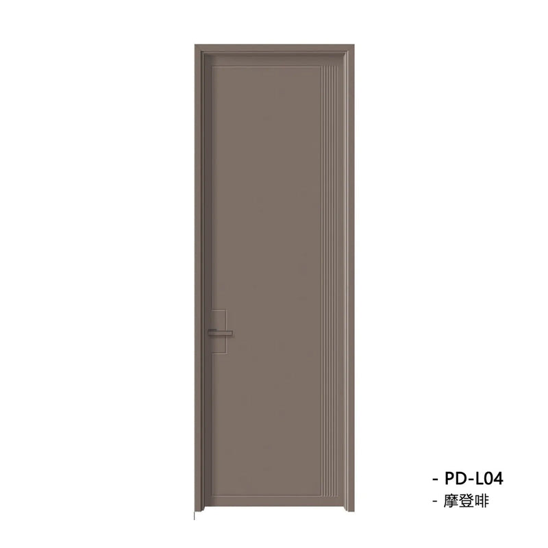 Solid Wood Doors with Painting Interior Doors Morden Style 實木焗漆門 房間門 PD-L04 包門鎖 一體鎖 包門框 多色可選 現代風格 平雕工藝 莫蘭迪色系